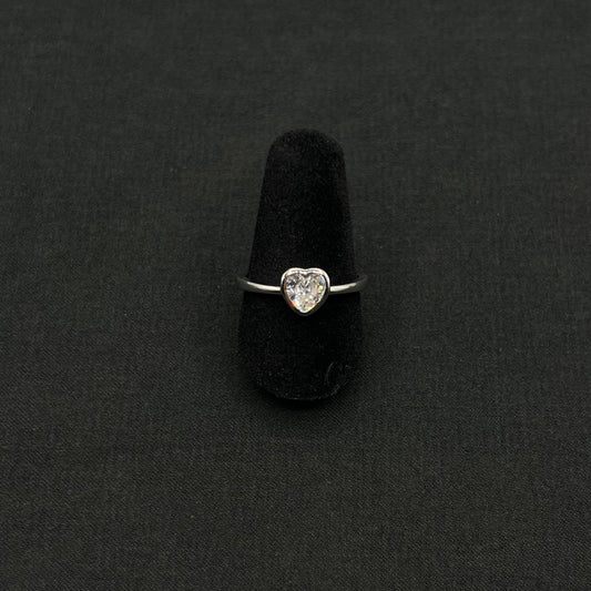 Heart Bezel Ring