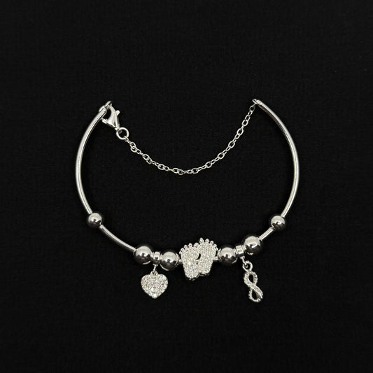 Baby Feet Charm Bangle