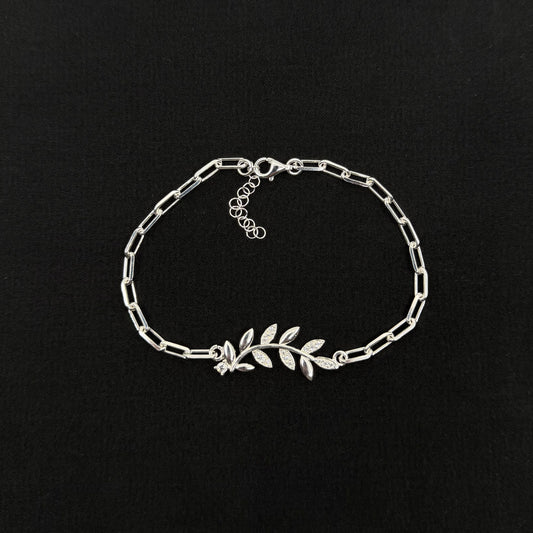 Leaf Paper Clip Bracelet