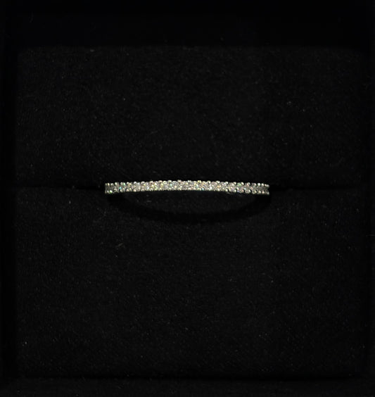 Eternity Pave Moissanite Band