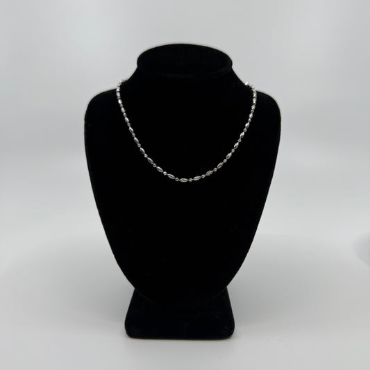 Oval Beaded Necklace