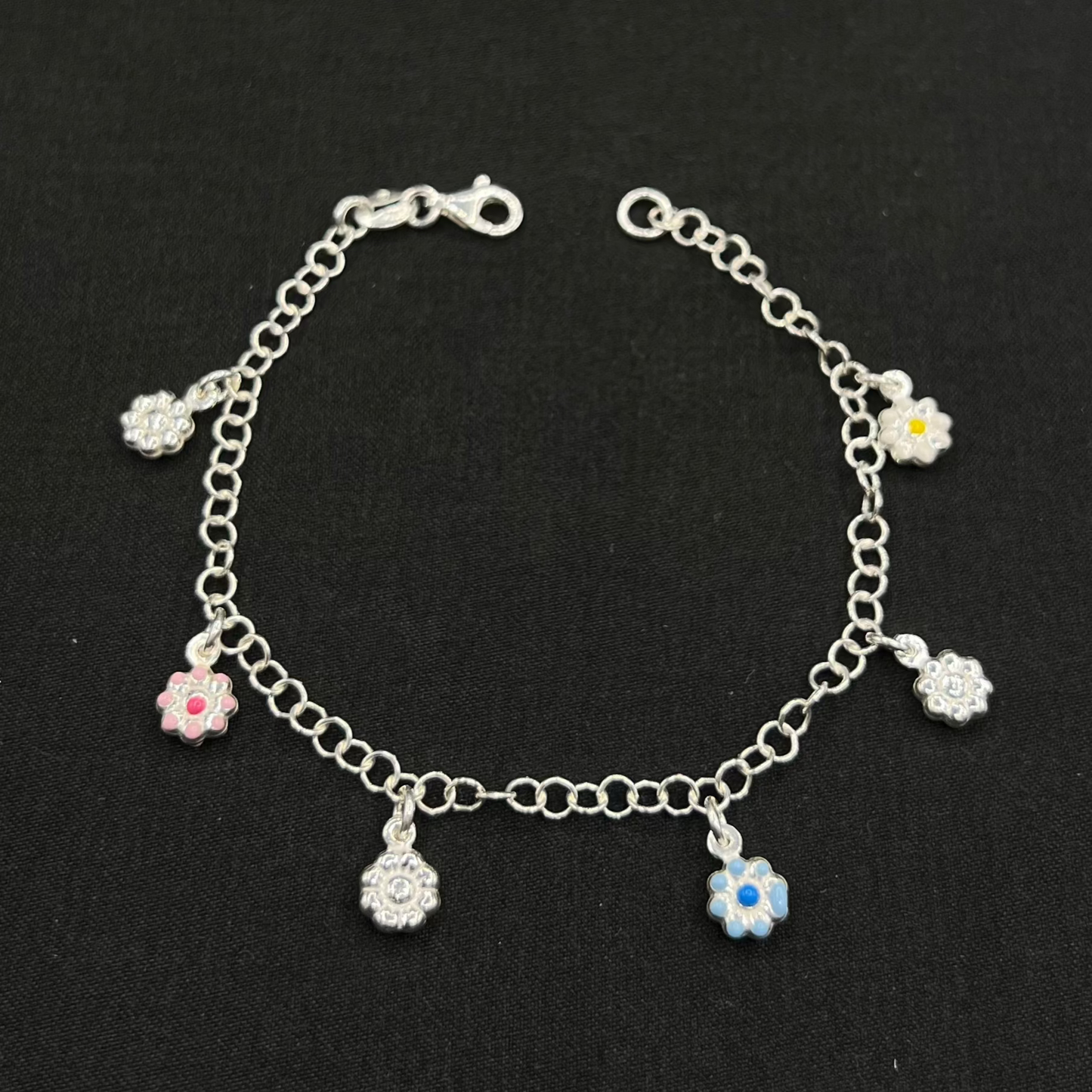 Kids Flower Charm Bracelet