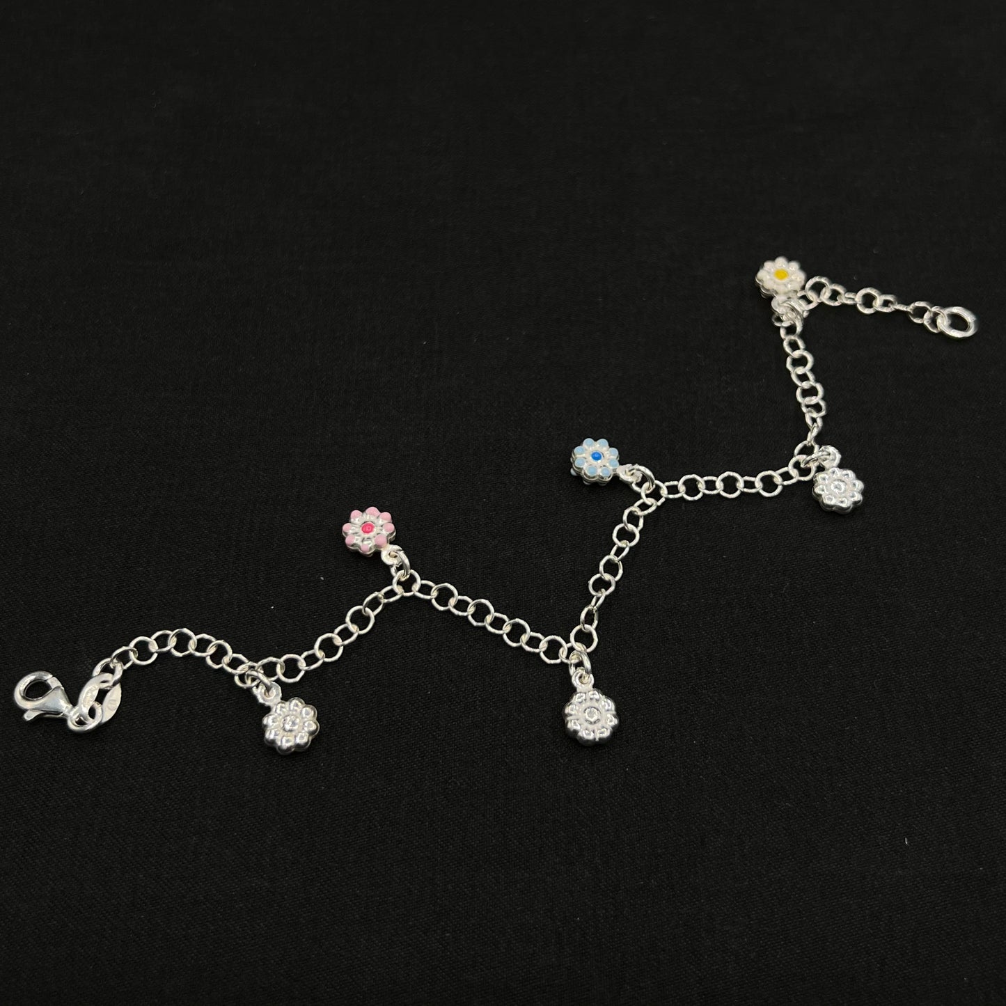 Kids Flower Charm Bracelet