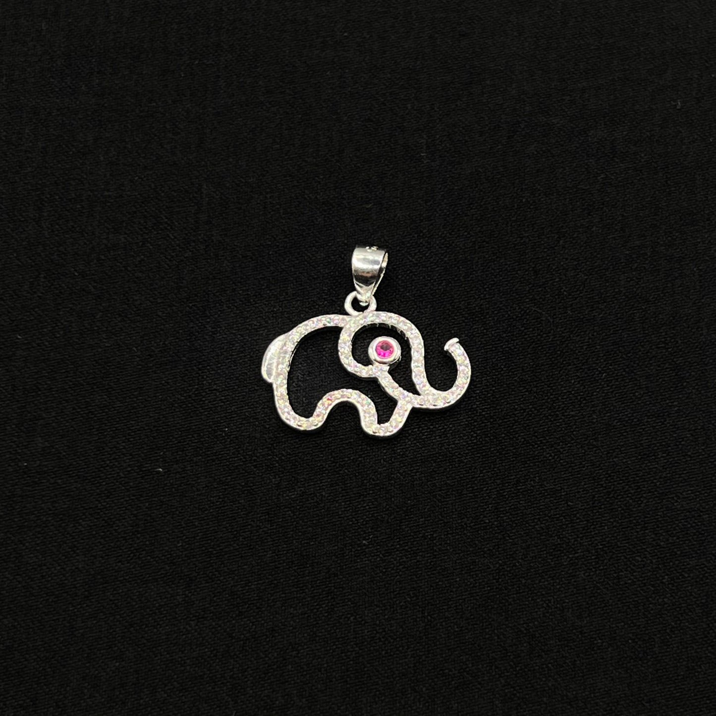 Elephant Silhouette Pendant