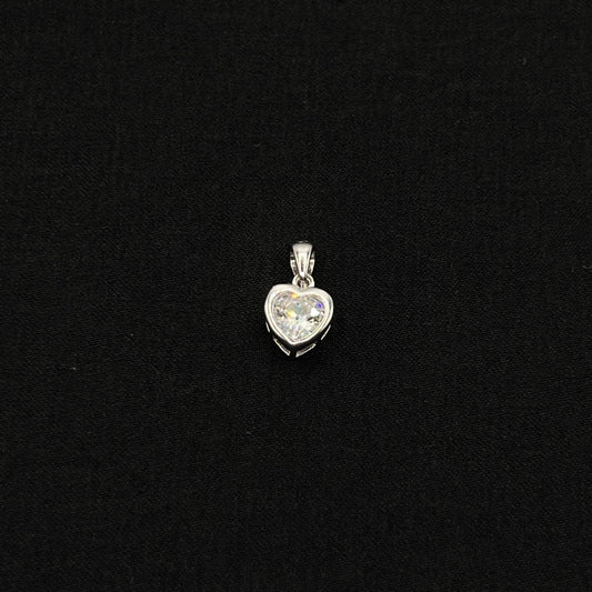 Bezel Heart Pendant