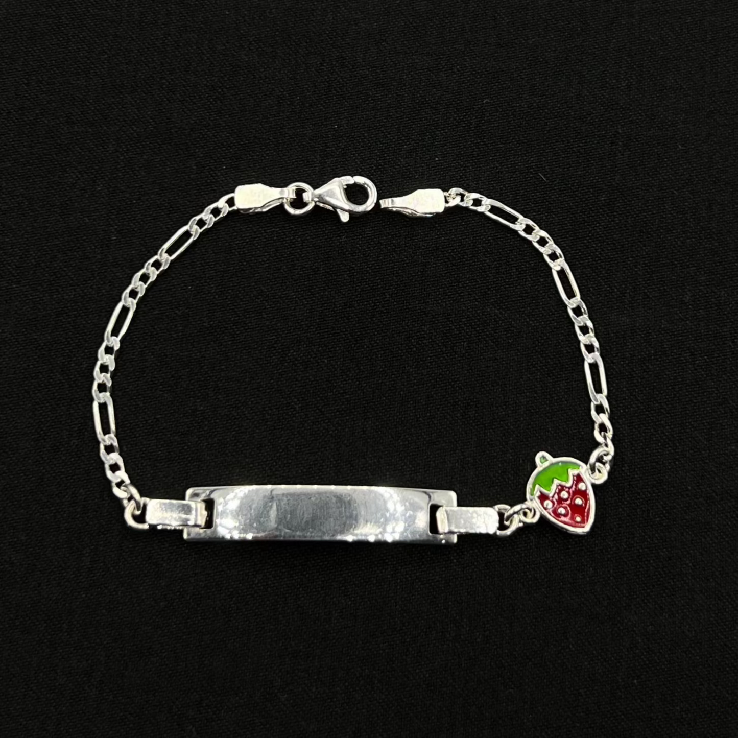 Kids Red Strawberry ID Bracelet