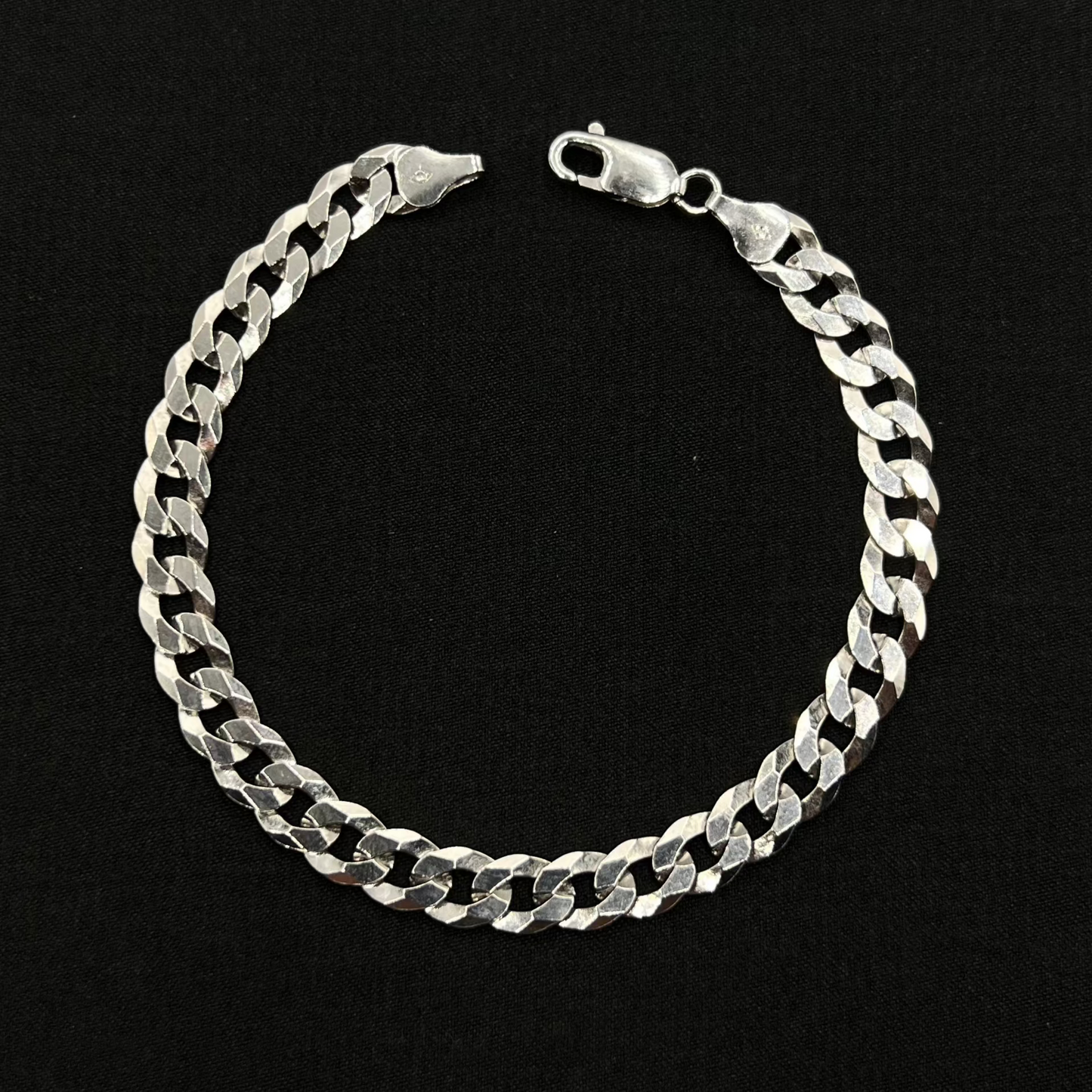 Cuban Link Rhodium Plated Bracelet